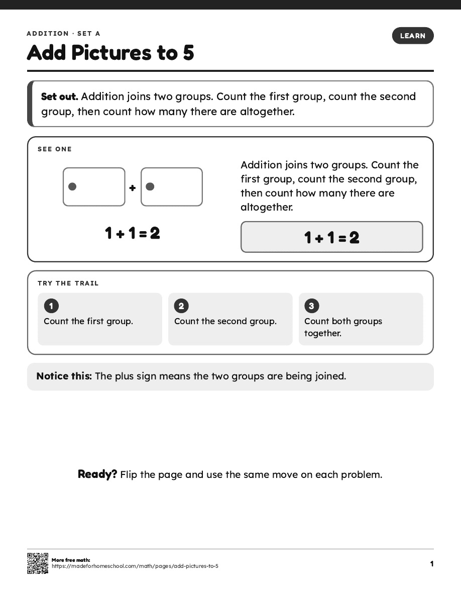 First page of Add Pictures to 5