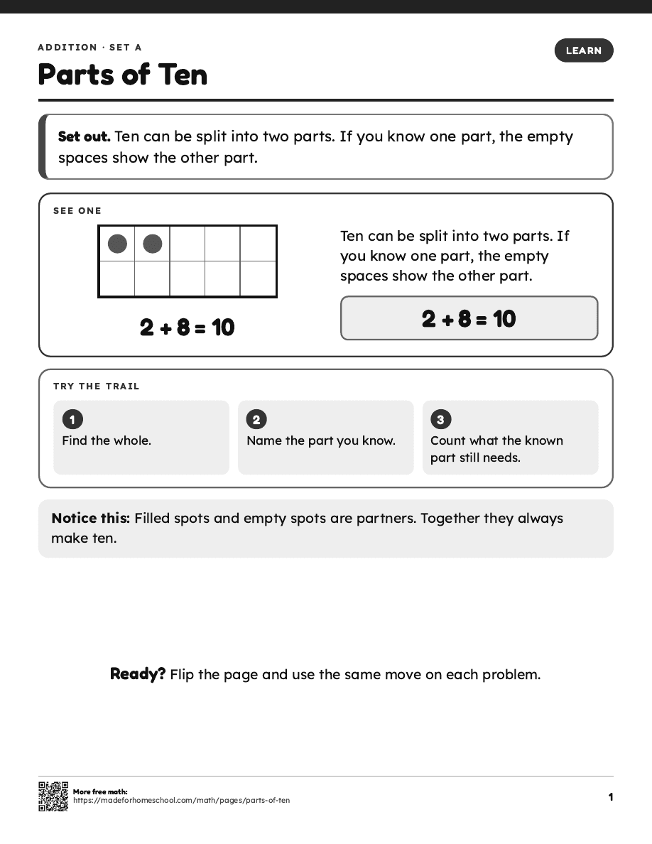 First page of Parts of Ten