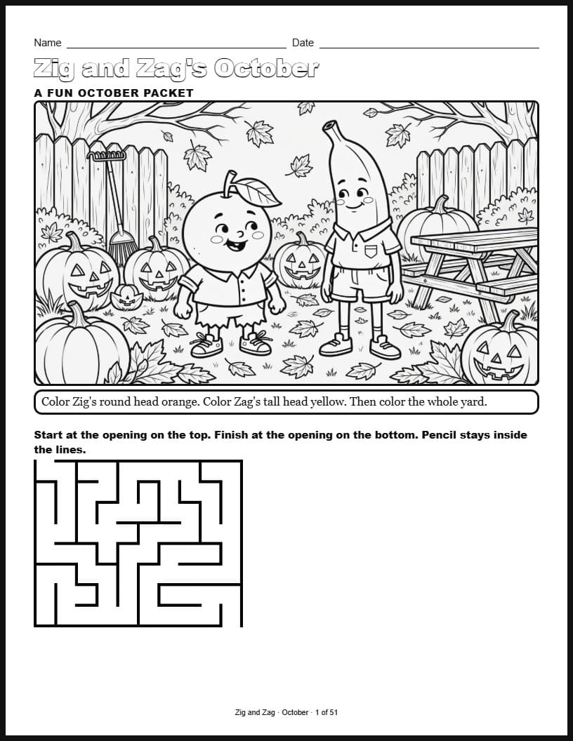 Preview pages from Zig and Zag October